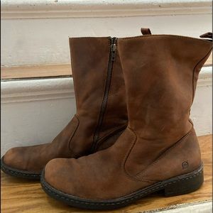 Born mens brown leather boots